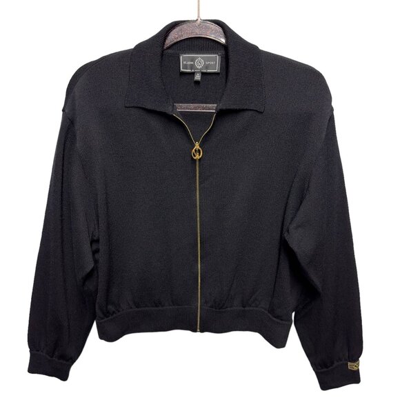 St. John Sport Thick Santana Knit Sweater Jacket Cardigan Coat - Picture 1 of 8